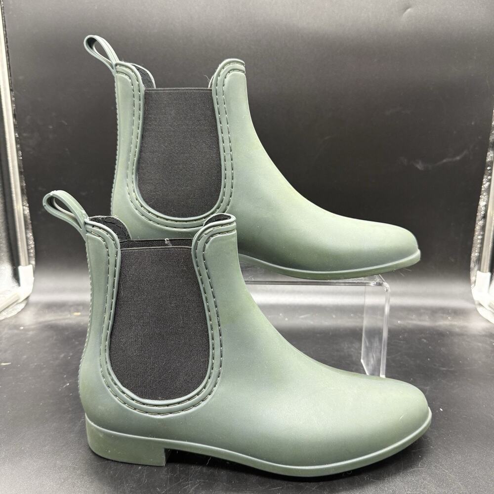 Rain Boot Report Womens Slicker Green Size 9 Excellent Condition